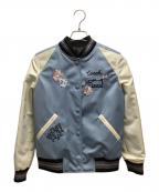 COACH×Keith Haringコーチ×キースヘリング）の古着「スタジャン」｜スカイブルー