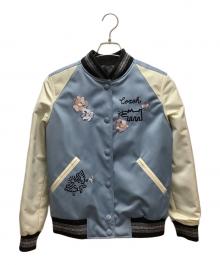 COACH×Keith Haring（コーチ×キースヘリング）の古着「スタジャン」｜スカイブルー