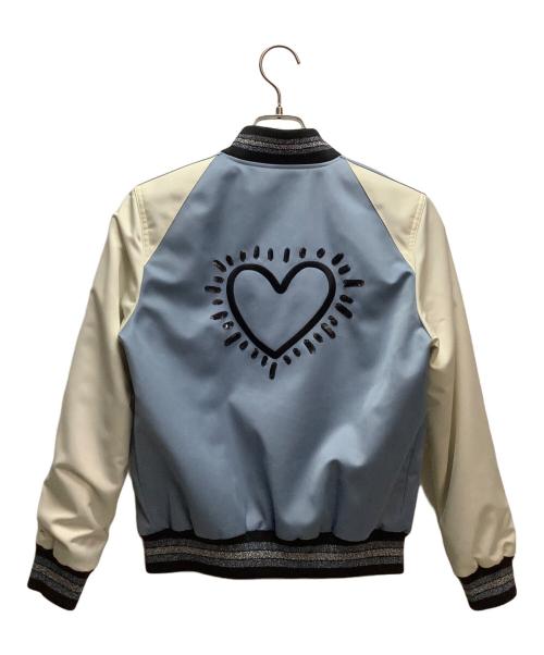COACH（コーチ）COACH (コーチ) Keith Haring (キースヘリング) スタジャン スカイブルー サイズ:XSの古着・服飾アイテム