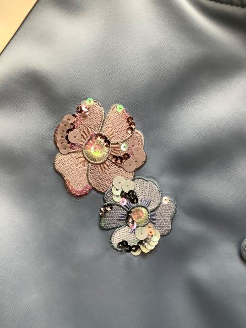 COACH（コーチ）COACH (コーチ) Keith Haring (キースヘリング) スタジャン スカイブルー サイズ:XSの古着・服飾アイテム