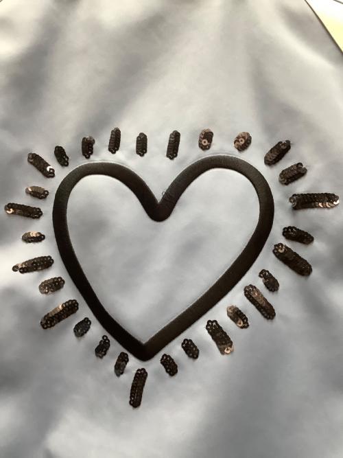 COACH（コーチ）COACH (コーチ) Keith Haring (キースヘリング) スタジャン スカイブルー サイズ:XSの古着・服飾アイテム