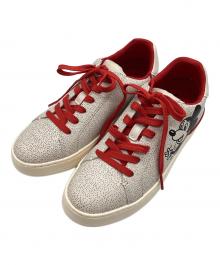COACH×Keith Haring（コーチ×キースヘリング）の古着「クリップロートップスニーカー」｜レッド