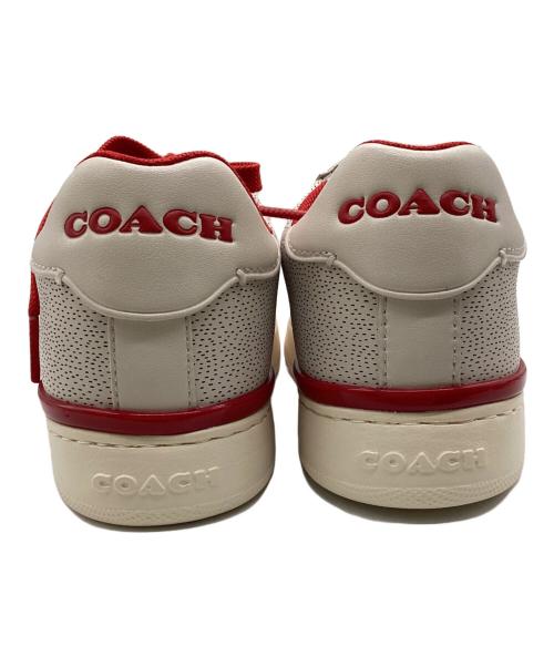 COACH（コーチ）COACH (コーチ) Keith Haring (キースヘリング) クリップロートップスニーカー レッド サイズ:22.5cmの古着・服飾アイテム