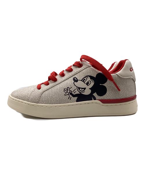COACH（コーチ）COACH (コーチ) Keith Haring (キースヘリング) クリップロートップスニーカー レッド サイズ:22.5cmの古着・服飾アイテム