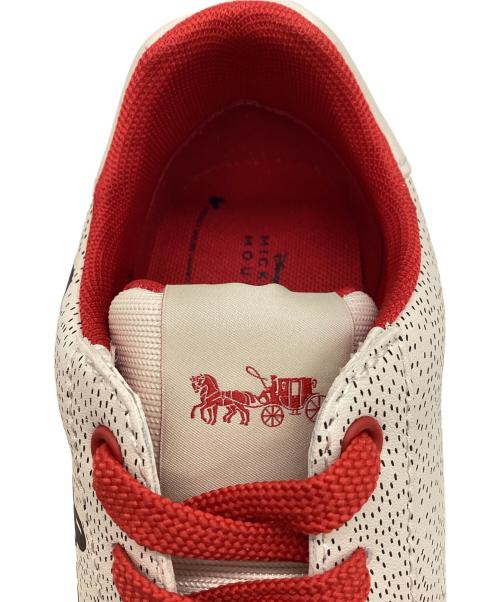 COACH（コーチ）COACH (コーチ) Keith Haring (キースヘリング) クリップロートップスニーカー レッド サイズ:22.5cmの古着・服飾アイテム