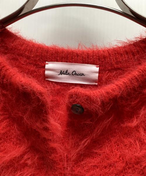 Mila Owen（ミラオーウェン）Mila Owen (ミラオーウェン) ニットカーディガン レッド サイズ:SIZE ONEの古着・服飾アイテム