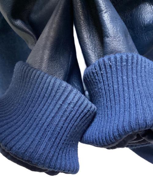 PAPAS（パパス）PAPAS (パパス) デニムレザージャケット ネイビー サイズ:XLの古着・服飾アイテム