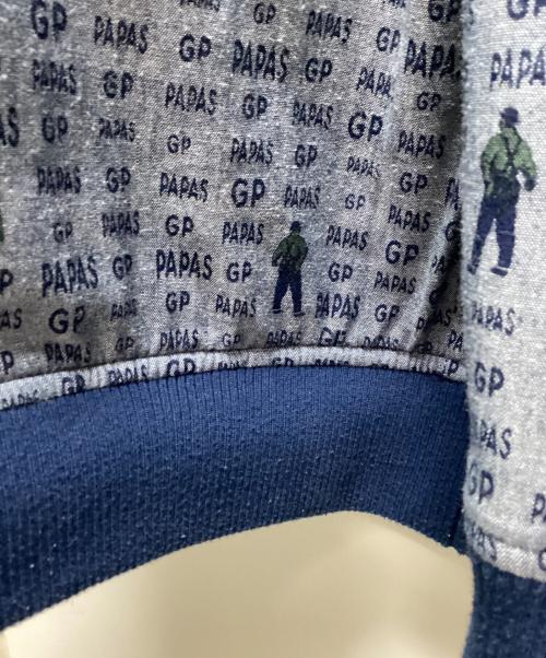 PAPAS（パパス）PAPAS (パパス) デニムレザージャケット ネイビー サイズ:XLの古着・服飾アイテム