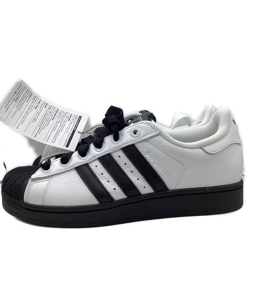 adidas（アディダス）adidas (アディダス) ローカットスニーカー ホワイト×ブラック サイズ:26の古着・服飾アイテム