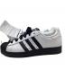 adidas (アディダス) ローカットスニーカー ホワイト×ブラック サイズ:26：10000円