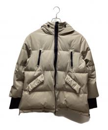 nano・universe×西川ダウン（ナノ・ユニバース×ニシカワダウン）の古着「ソロテックスAラインダウン」｜ベージュ