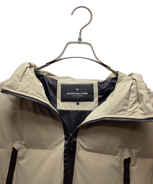 nano・universe（ナノ・ユニバース）nano・universe (ナノ・ユニバース) 西川ダウン (ニシカワダウン) ソロテックスAラインダウン ベージュ サイズ:サイズ38の古着・服飾アイテム