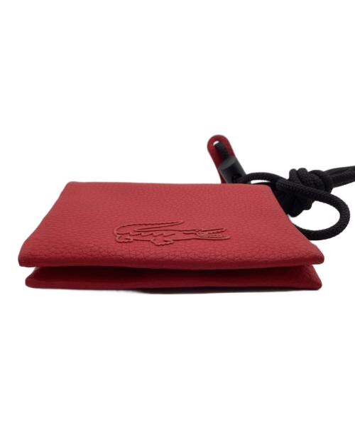 LACOSTE（ラコステ）LACOSTE (ラコステ) 2つ折り財布 レッドの古着・服飾アイテム
