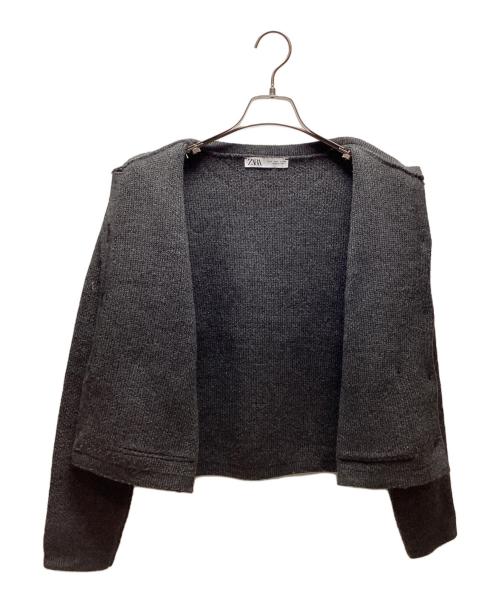 ZARA（ザラ）ZARA (ザラ) ニットカーディガン ブラック サイズ:Lの古着・服飾アイテム