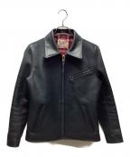 Y'2 leatherワイツーレザー）の古着「シングルライダースジャケット」｜ブラック