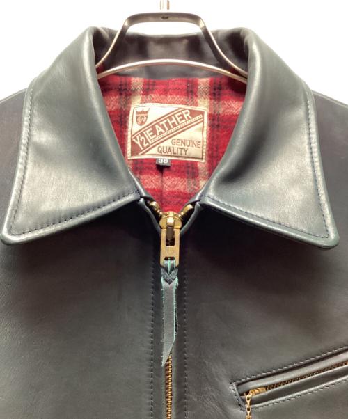 Y'2 leather（ワイツーレザー）Y'2 leather (ワイツーレザー) シングルライダースジャケット ブラック サイズ:SIZE38の古着・服飾アイテム