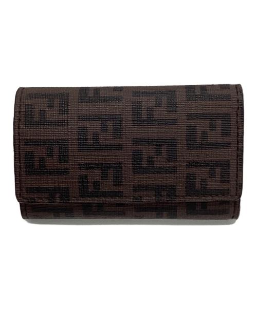 FENDI（フェンディ）FENDI (フェンディ) 6連キーケース ブラウン×ブラックの古着・服飾アイテム