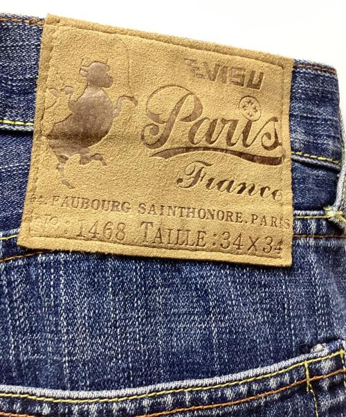 EVISU PARIS（エヴィス パリス）EVISU PARIS (エヴィス パリス) デニムパンツ インディゴ サイズ:86cm（W34）の古着・服飾アイテム