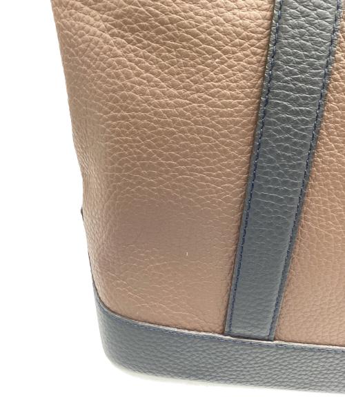 FUJITAKA（フジタカ）FUJITAKA (フジタカ) レザートートバッグ ブラウンの古着・服飾アイテム