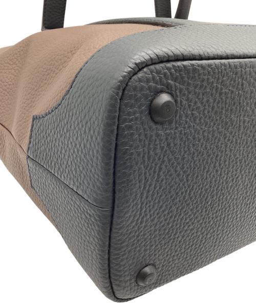 FUJITAKA（フジタカ）FUJITAKA (フジタカ) レザートートバッグ ブラウンの古着・服飾アイテム