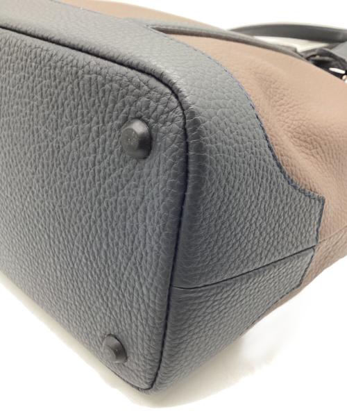 FUJITAKA（フジタカ）FUJITAKA (フジタカ) レザートートバッグ ブラウンの古着・服飾アイテム