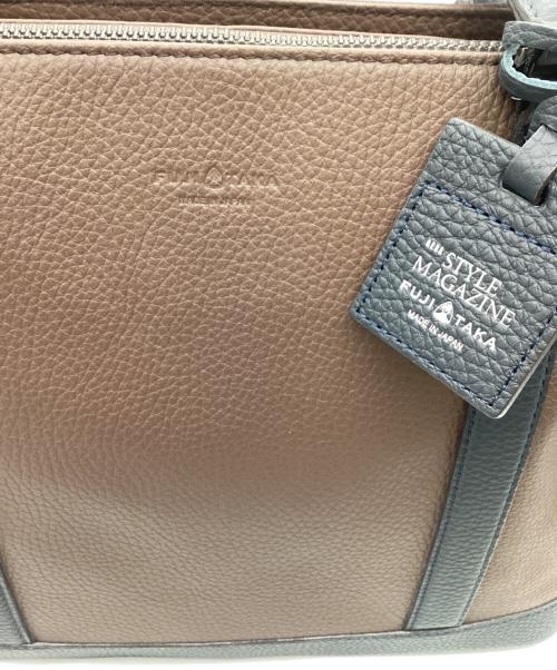 FUJITAKA（フジタカ）FUJITAKA (フジタカ) レザートートバッグ ブラウンの古着・服飾アイテム