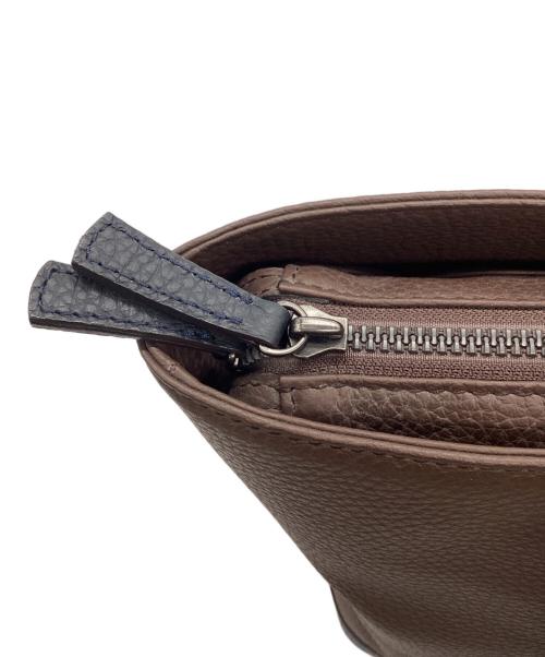 FUJITAKA（フジタカ）FUJITAKA (フジタカ) レザートートバッグ ブラウンの古着・服飾アイテム