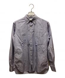 GAMBERT CUSTOM SHIRTS（ギャンバードカスタムシャツ）の古着「長袖シャツ」｜ホワイト×ブルー