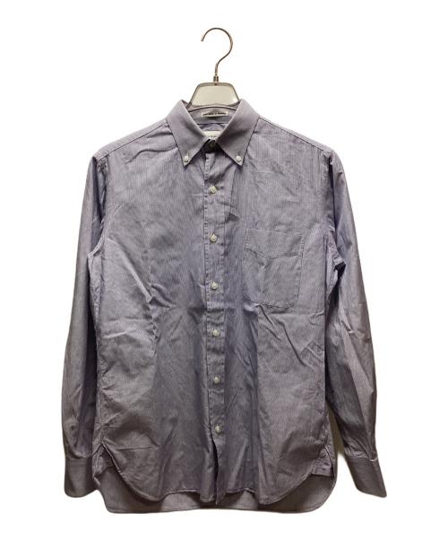 GAMBERT CUSTOM SHIRTS（ギャンバードカスタムシャツ）GAMBERT CUSTOM SHIRTS (ギャンバードカスタムシャツ) 長袖シャツ ホワイト×ブルー サイズ:Mの古着・服飾アイテム