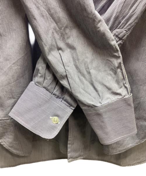 GAMBERT CUSTOM SHIRTS（ギャンバードカスタムシャツ）GAMBERT CUSTOM SHIRTS (ギャンバードカスタムシャツ) 長袖シャツ ホワイト×ブルー サイズ:Mの古着・服飾アイテム