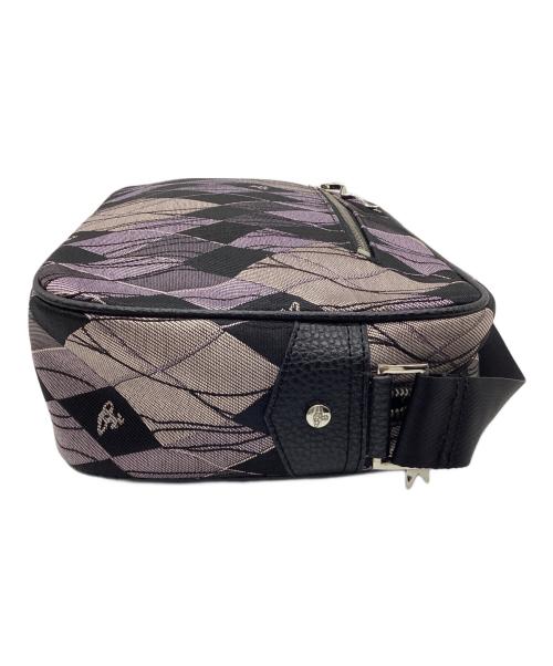 Vivienne Westwood（ヴィヴィアンウエストウッド）Vivienne Westwood (ヴィヴィアンウエストウッド) オーブ アーガイルショルダーバッグ パープルの古着・服飾アイテム