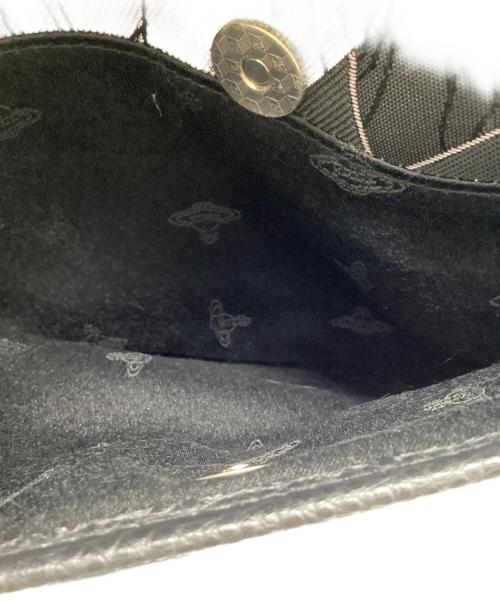 Vivienne Westwood（ヴィヴィアンウエストウッド）Vivienne Westwood (ヴィヴィアンウエストウッド) オーブ アーガイルショルダーバッグ パープルの古着・服飾アイテム