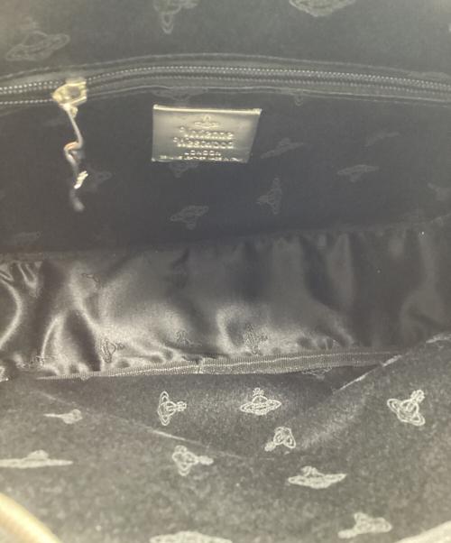 Vivienne Westwood（ヴィヴィアンウエストウッド）Vivienne Westwood (ヴィヴィアンウエストウッド) オーブ アーガイルショルダーバッグ パープルの古着・服飾アイテム