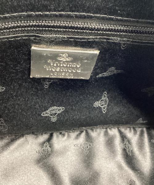 Vivienne Westwood（ヴィヴィアンウエストウッド）Vivienne Westwood (ヴィヴィアンウエストウッド) オーブ アーガイルショルダーバッグ パープルの古着・服飾アイテム