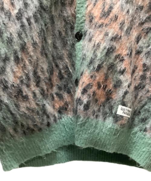 WACKO MARIA（ワコマリア）WACKO MARIA (ワコマリア) 厚手カーディガン グレー×グリーン×オレンジ サイズ:Lの古着・服飾アイテム