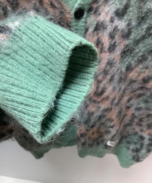 WACKO MARIA（ワコマリア）WACKO MARIA (ワコマリア) 厚手カーディガン グレー×グリーン×オレンジ サイズ:Lの古着・服飾アイテム