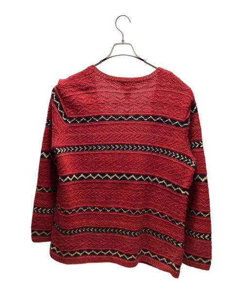 LAUREN RALPH LAUREN（ローレンラルフローレン）LAUREN RALPH LAUREN (ローレンラルフローレン) 厚手カーディガン レッド サイズ:XLの古着・服飾アイテム