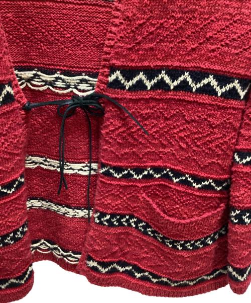 LAUREN RALPH LAUREN（ローレンラルフローレン）LAUREN RALPH LAUREN (ローレンラルフローレン) 厚手カーディガン レッド サイズ:XLの古着・服飾アイテム