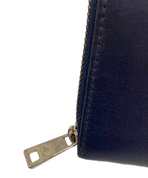 FURLA（フルラ）FURLA (フルラ) ラウンドファスナー財布 ネイビーの古着・服飾アイテム