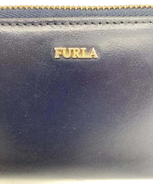 FURLA（フルラ）FURLA (フルラ) ラウンドファスナー財布 ネイビーの古着・服飾アイテム