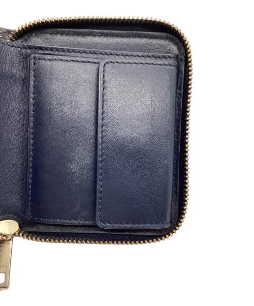 FURLA（フルラ）FURLA (フルラ) ラウンドファスナー財布 ネイビーの古着・服飾アイテム