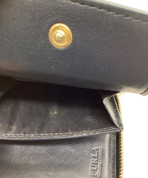 FURLA（フルラ）FURLA (フルラ) ラウンドファスナー財布 ネイビーの古着・服飾アイテム