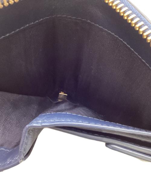 FURLA（フルラ）FURLA (フルラ) ラウンドファスナー財布 ネイビーの古着・服飾アイテム