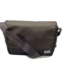 PORTER（ポーター）の古着「メッセンジャーバッグ」｜ブラック×ブラウン