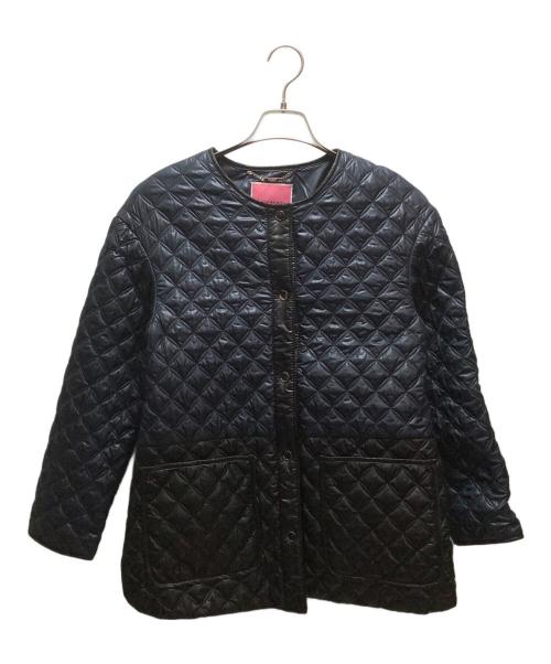 Kate Spade（ケイトスペード）Kate Spade (ケイトスペード) キルティングジャケット ネイビー×ブラック サイズ:Sの古着・服飾アイテム