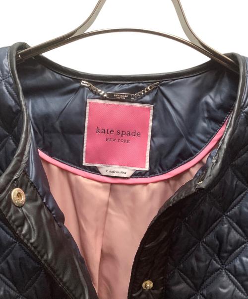 Kate Spade（ケイトスペード）Kate Spade (ケイトスペード) キルティングジャケット ネイビー×ブラック サイズ:Sの古着・服飾アイテム