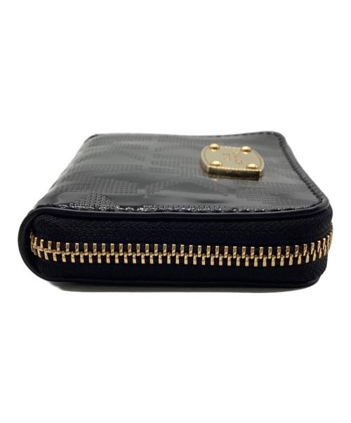 MICHAEL KORS（マイケル・コース）MICHAEL KORS (マイケル・コース) ラウンドファスナー財布 ブラックの古着・服飾アイテム