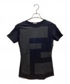 FENDIフェンディ）の古着「半袖カットソー」｜ネイビー×ブラック