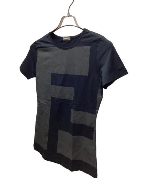 FENDI（フェンディ）FENDI (フェンディ) 半袖カットソー ネイビー×ブラック サイズ:SIZE42の古着・服飾アイテム