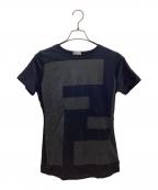 FENDIフェンディ）の古着「半袖カットソー」｜ネイビー×グレー